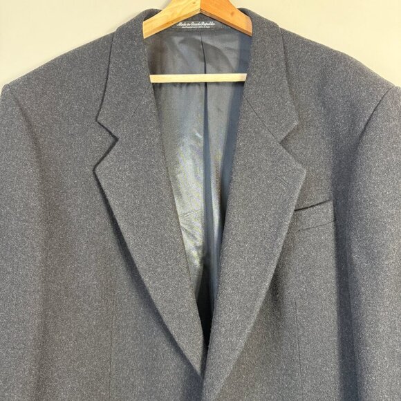 Oscar de la Renta Wool Cashmere Sport Coat Jacket Blazer Men's 44L Gray Career - Picture 5 of 12